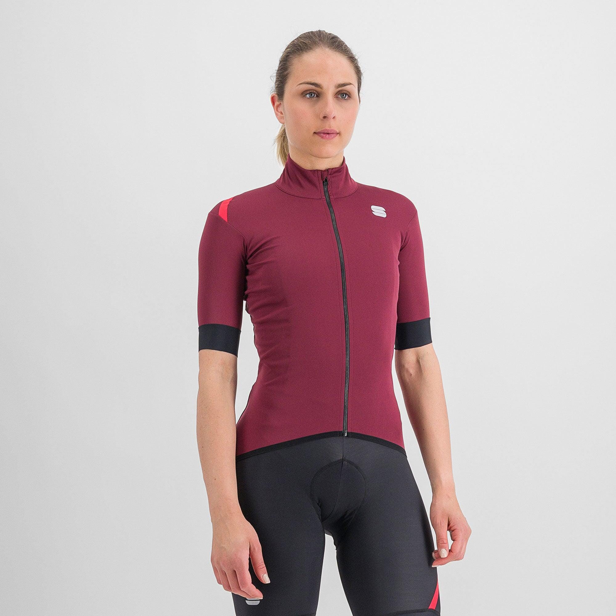 Sportful Fiandre Light NoRain Women's Short Sleeve Jacket XL Red Wine