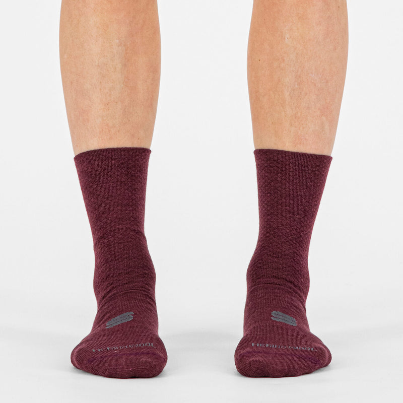 Sportful Wool Women's 16 Socks S/M Red Wine/Black