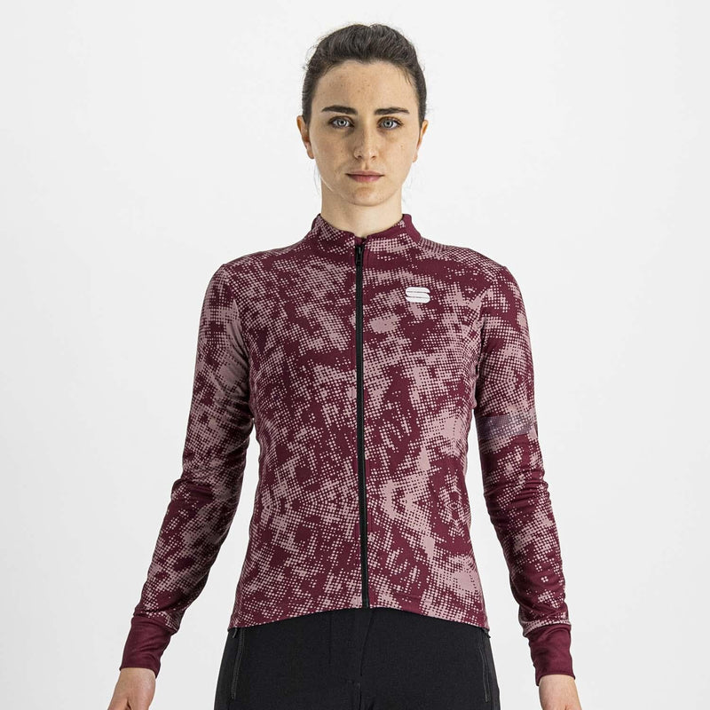 Sportful Escape Supergiara Women's Thermal Jersey M Red Wine/Mauve
