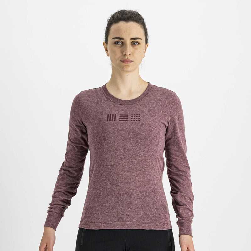 Sportful Giara Women's Long Sleeve T-Shirt XL Red Wine