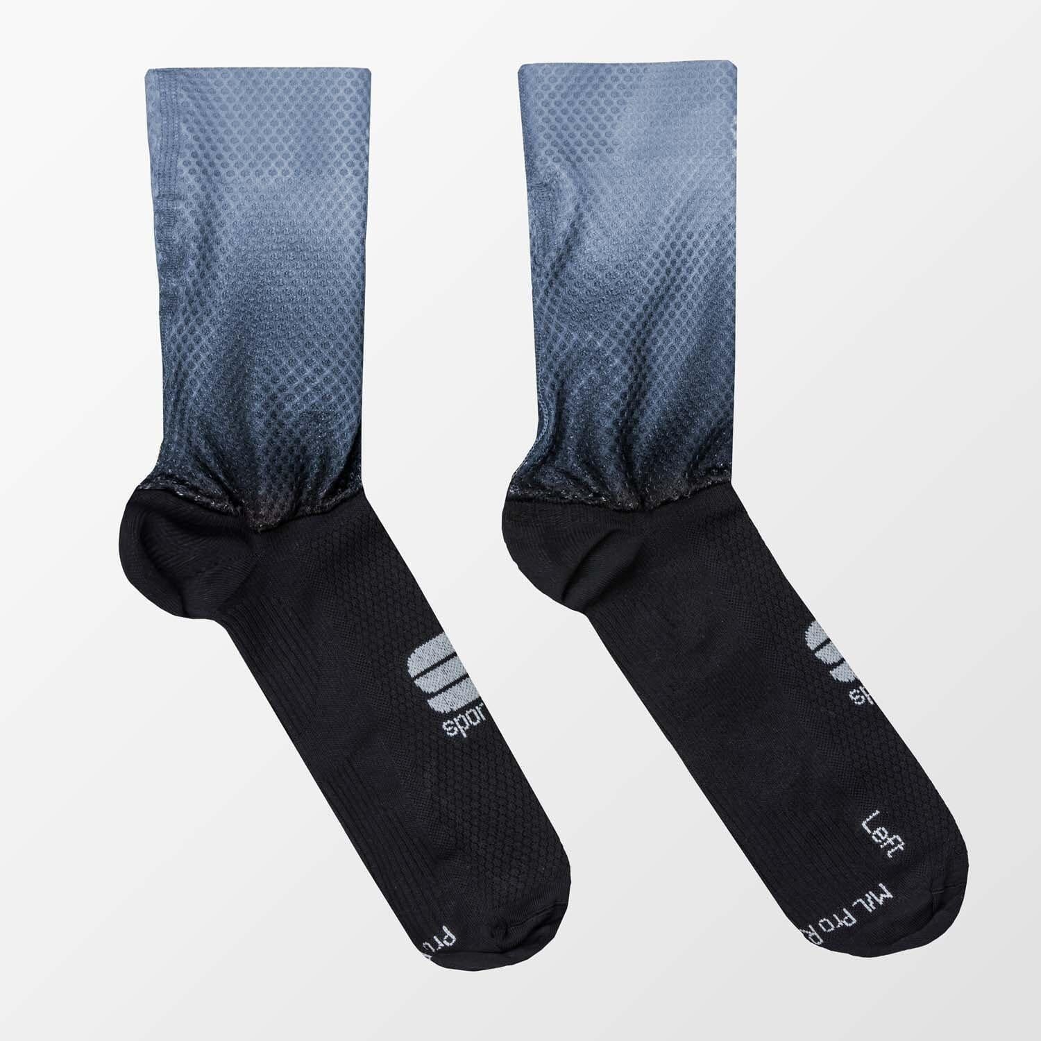 Sportful Race Mid Socks S Black/Blue Sea