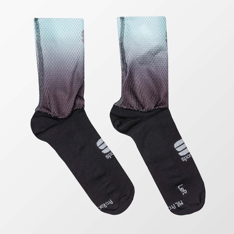 Sportful Race Mid Socks S Black/Blue Sky