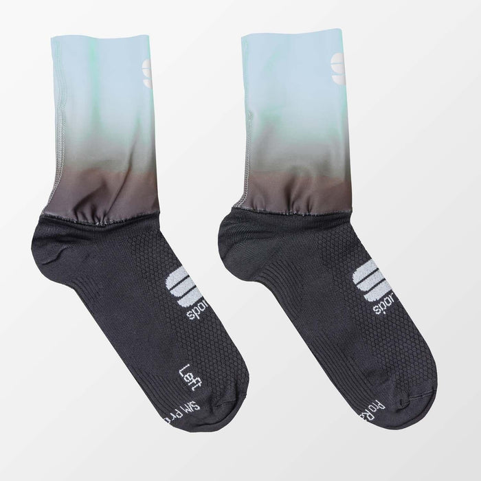 Sportful Race Mid Women's Socks L/XL Black/Blue Sky