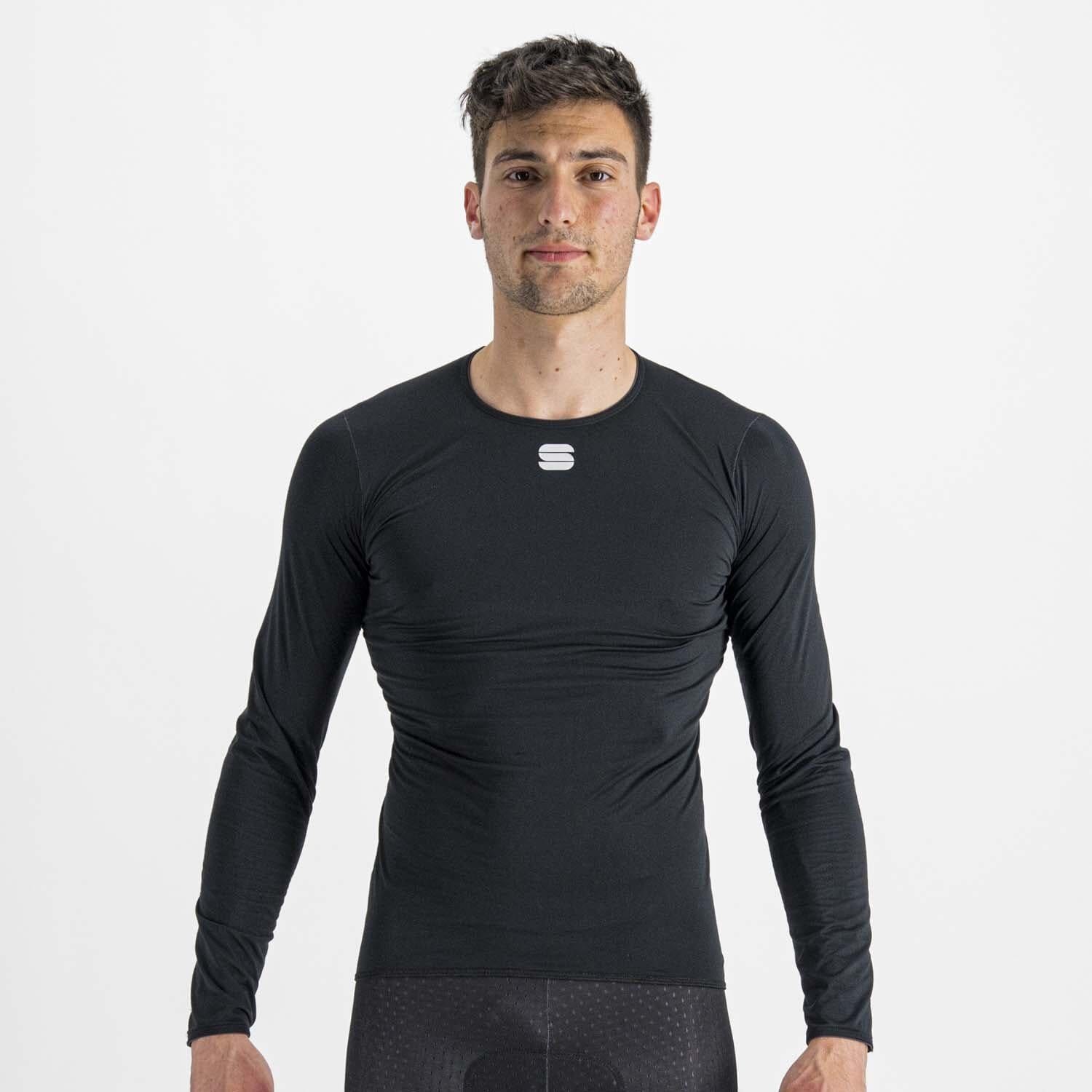 Sportful Midweight Long Sleeve Base Layer XS Black