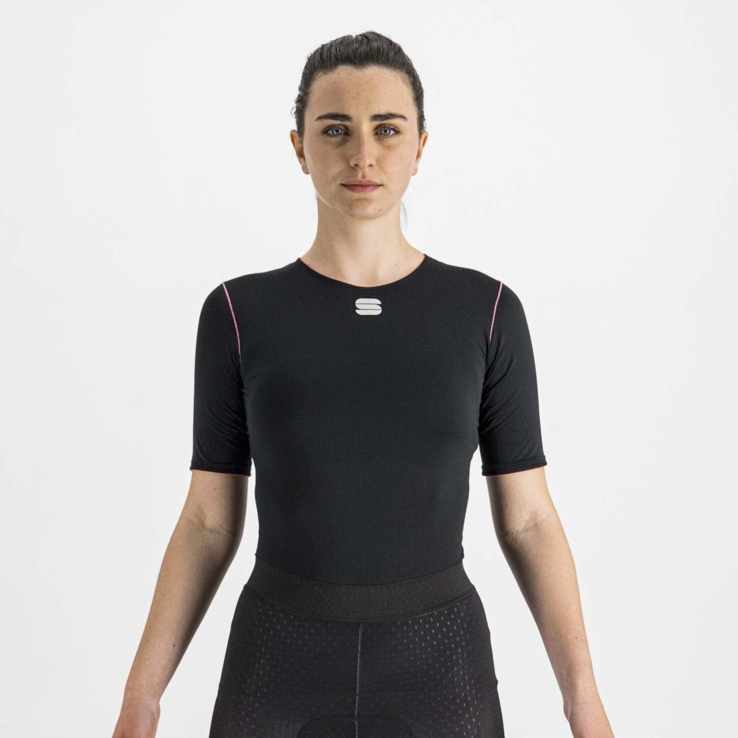 Sportful Midweight Women's Short Sleeve Base Layer XL Black