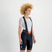 Sportful Classic Women's Bib Shorts 2XL Black/Pompelmo