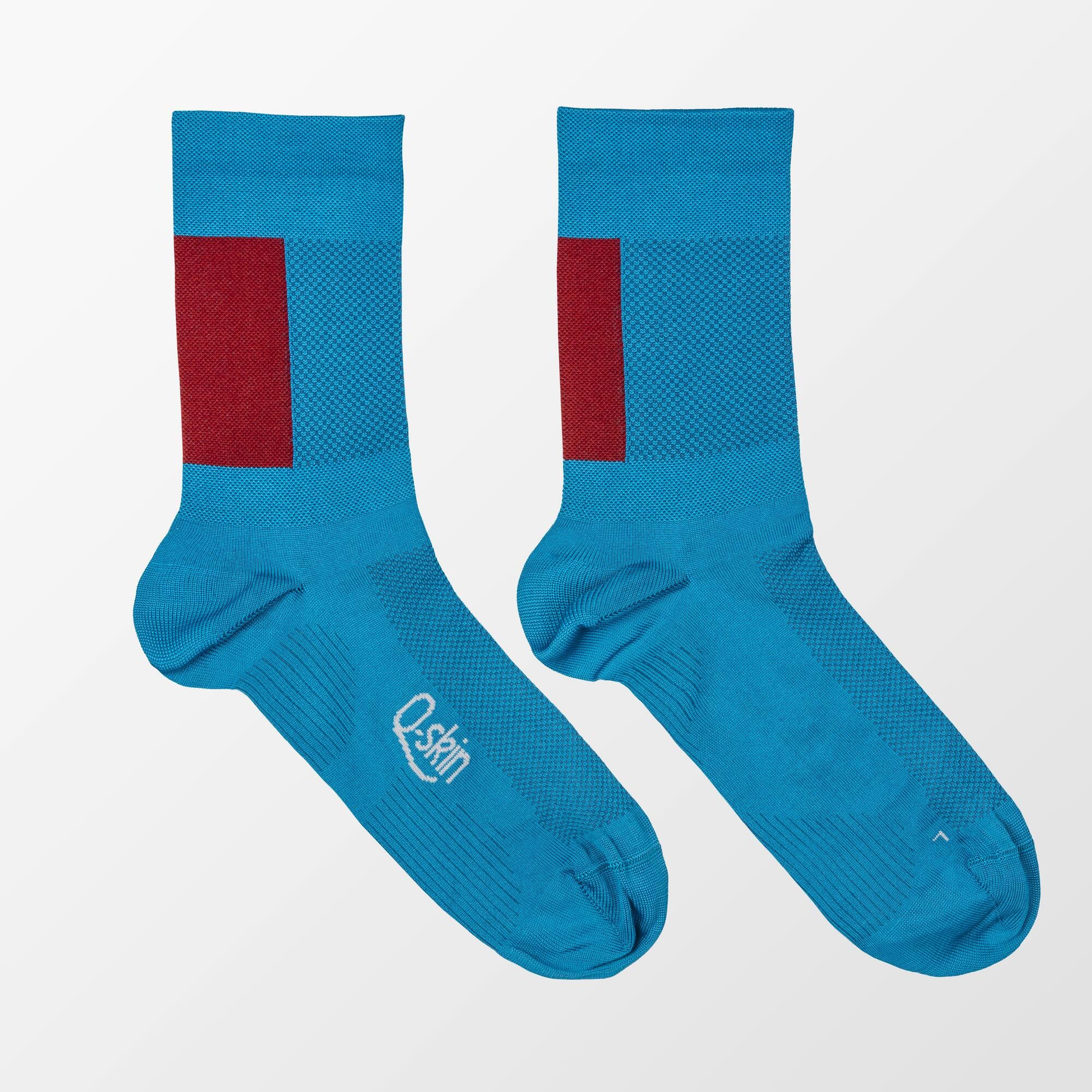 Sportful Snap Socks S Berry Blue/Cayenna Red