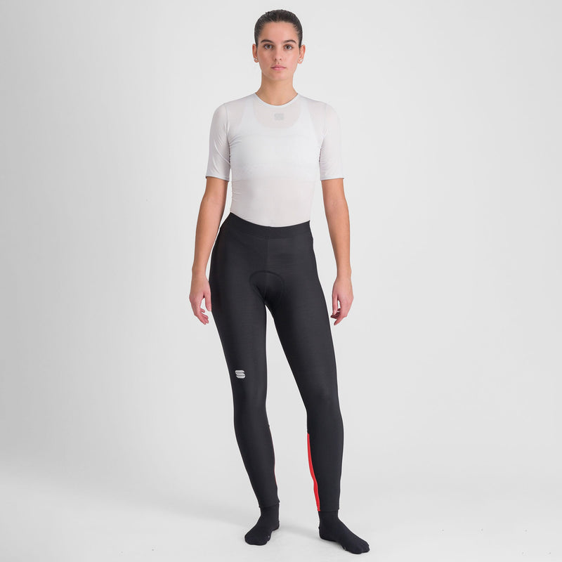 Sportful Classic Women's Tights L Black/Pompelmo