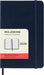 Moleskine Daily Agenda 12 Months 2024, Agenda 2024, Size Pocket 9x14, Hard Cover and Elastic Closure, Colour Sapphire Blue Daily Hard Cover - Pocket Sapphire Blue