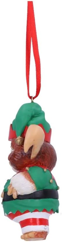Nemesis Now Officially Licensed Gremlins Gizmo Elf Hanging Ornament, Green, 9.5cm