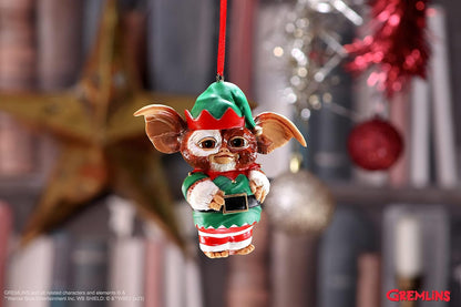 Nemesis Now Officially Licensed Gremlins Gizmo Elf Hanging Ornament, Green, 9.5cm