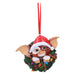 Nemesis Now Gremlins Gizmo in Wreath Hanging Ornament 9.5cm, Resin, Officially Licensed Gremlins Merchandise, Gremlins Christmas Decoration, Cast in the Finest Resin, Hand-Painted