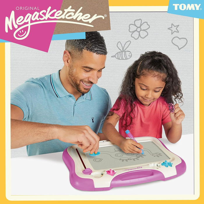 Megasketcher Tomy Games E73512 Magnetic Drawing Board