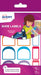 Avery Shoes Labels, Name Labels, Stick on School Labels, 24 Labels per Pack (2 Sizes in The Pack: 30x30 mm, 15x30 mm), White with Bold Coloured Edges