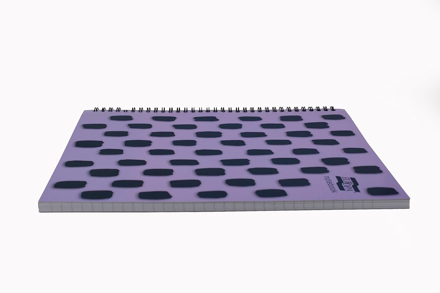 Exacompta Europa Splash - Ref EU1502Z Wirebound Notebooks, Bright Cover, 160 Lined Pages, A4+ Size with Micro-Perforated Pages, Pack of 3 Purple Cover