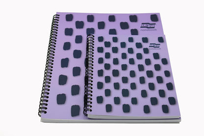 Exacompta Europa Splash - Ref EU1502Z Wirebound Notebooks, Bright Cover, 160 Lined Pages, A4+ Size with Micro-Perforated Pages, Pack of 3 Purple Cover