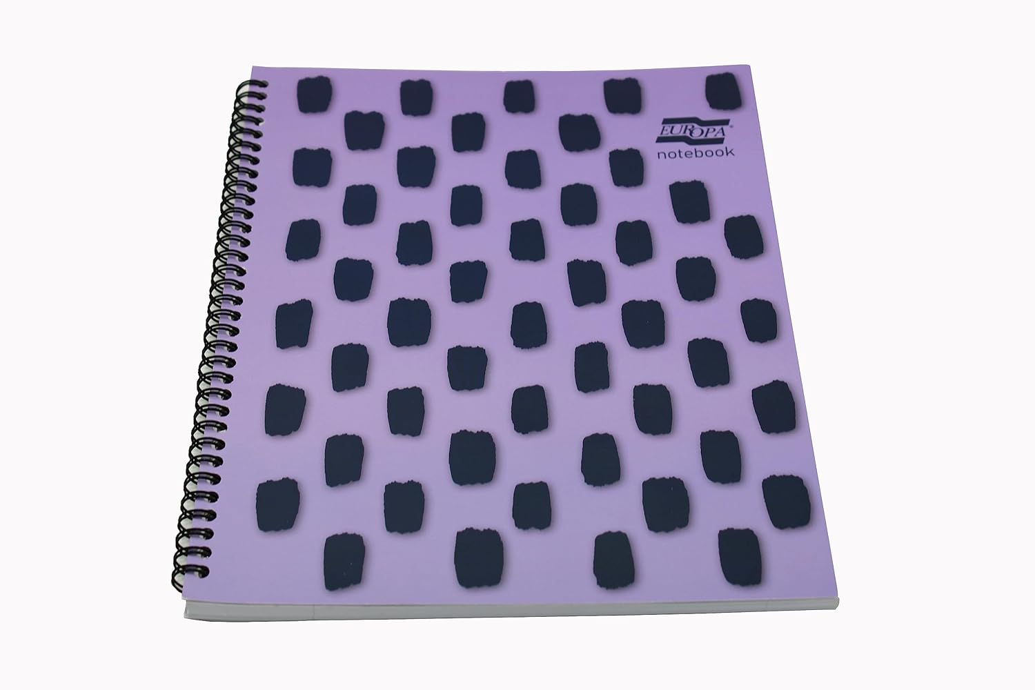 Exacompta Europa Splash - Ref EU1502Z Wirebound Notebooks, Bright Cover, 160 Lined Pages, A4+ Size with Micro-Perforated Pages, Pack of 3 Purple Cover