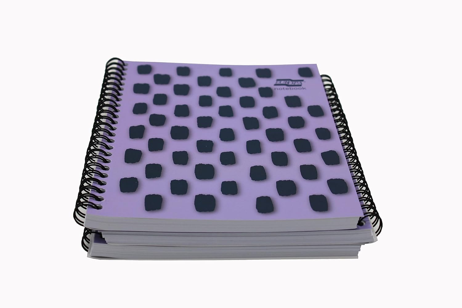 Exacompta Europa Splash - Ref EU1504Z Wirebound Notebooks, Bright Cover, 160 Lined Pages, A5 Size with Micro-Perforated Pages, Pack of 3 Purple Cover