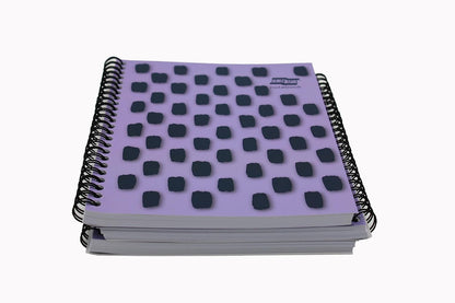 Exacompta Europa Splash - Ref EU1504Z Wirebound Notebooks, Bright Cover, 160 Lined Pages, A5 Size with Micro-Perforated Pages, Pack of 3 Purple Cover