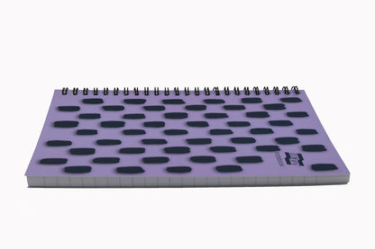 Exacompta Europa Splash - Ref EU1504Z Wirebound Notebooks, Bright Cover, 160 Lined Pages, A5 Size with Micro-Perforated Pages, Pack of 3 Purple Cover
