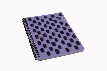 Exacompta Europa Splash - Ref EU1504Z Wirebound Notebooks, Bright Cover, 160 Lined Pages, A5 Size with Micro-Perforated Pages, Pack of 3 Purple Cover