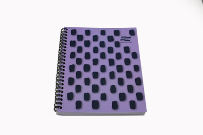 Exacompta Europa Splash - Ref EU1504Z Wirebound Notebooks, Bright Cover, 160 Lined Pages, A5 Size with Micro-Perforated Pages, Pack of 3 Purple Cover