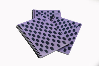 Exacompta Europa Splash - Ref EU1504Z Wirebound Notebooks, Bright Cover, 160 Lined Pages, A5 Size with Micro-Perforated Pages, Pack of 3 Purple Cover