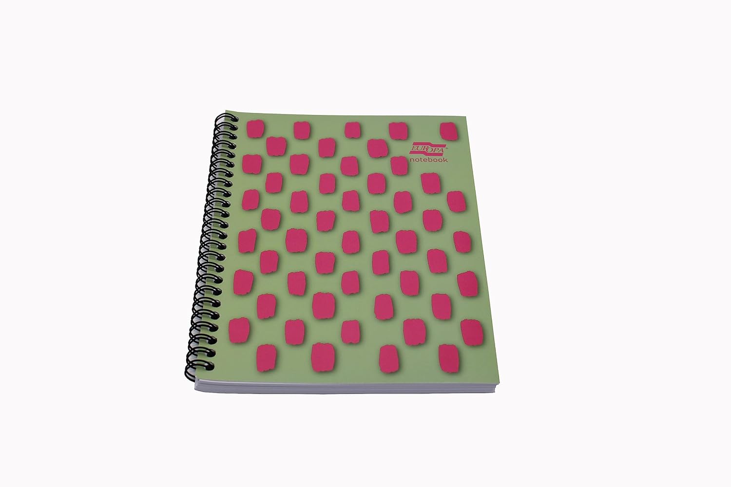 Exacompta Europa Splash - Ref EU1505Z Wirebound Notebooks, Bright Cover, 160 Lined Pages, A5 Size with Micro-Perforated Pages, Pack of 3 Pink/Green Cover