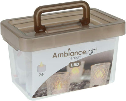 Theelicht Met Timer In Opbergbox 24St.