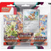 Pokémon TCG – Scarlet and Purple – Blister Pack of 3 Eevee Obsidian and Tomberro Flame Booster Packs (1 Booster Pack of 1