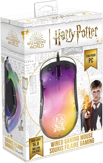 Trade invaders Souris Filaire Gaming Retro-Eclairage LED - Harry Potter