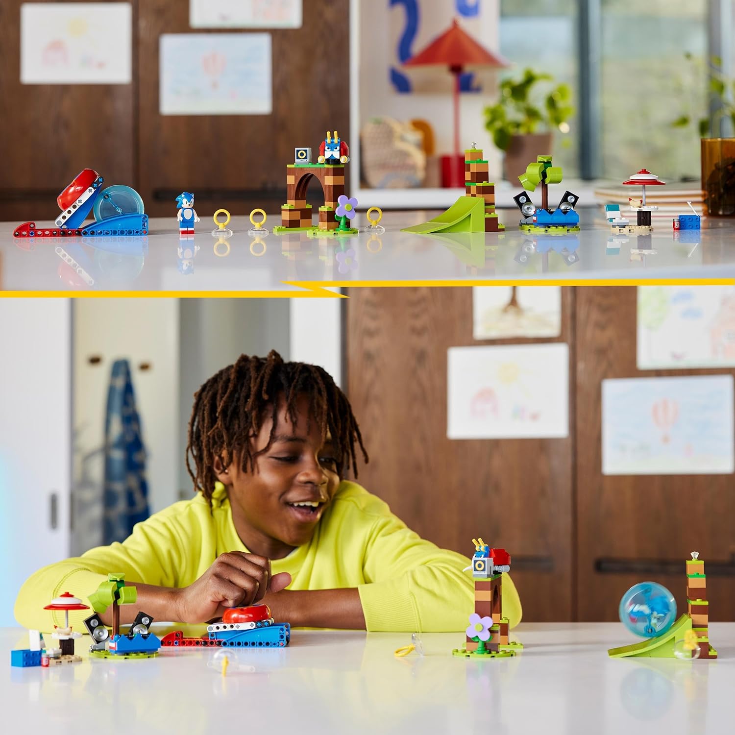 LEGO 76990 Sonic the Hedgehog Sonic's Speed Sphere Challenge Set, Buildable Toy Game with 3 Characters incl. a Moto Bug Badnik Figure, Toys for Kids, Boys & Girls 6 Plus Years Old