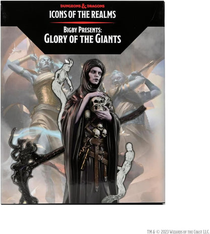 WizKids D&D Icons of The Realms: Bigby Presents Glory of The Giants Prepainted Miniature - Death Giant Necromancer Boxed Miniatu