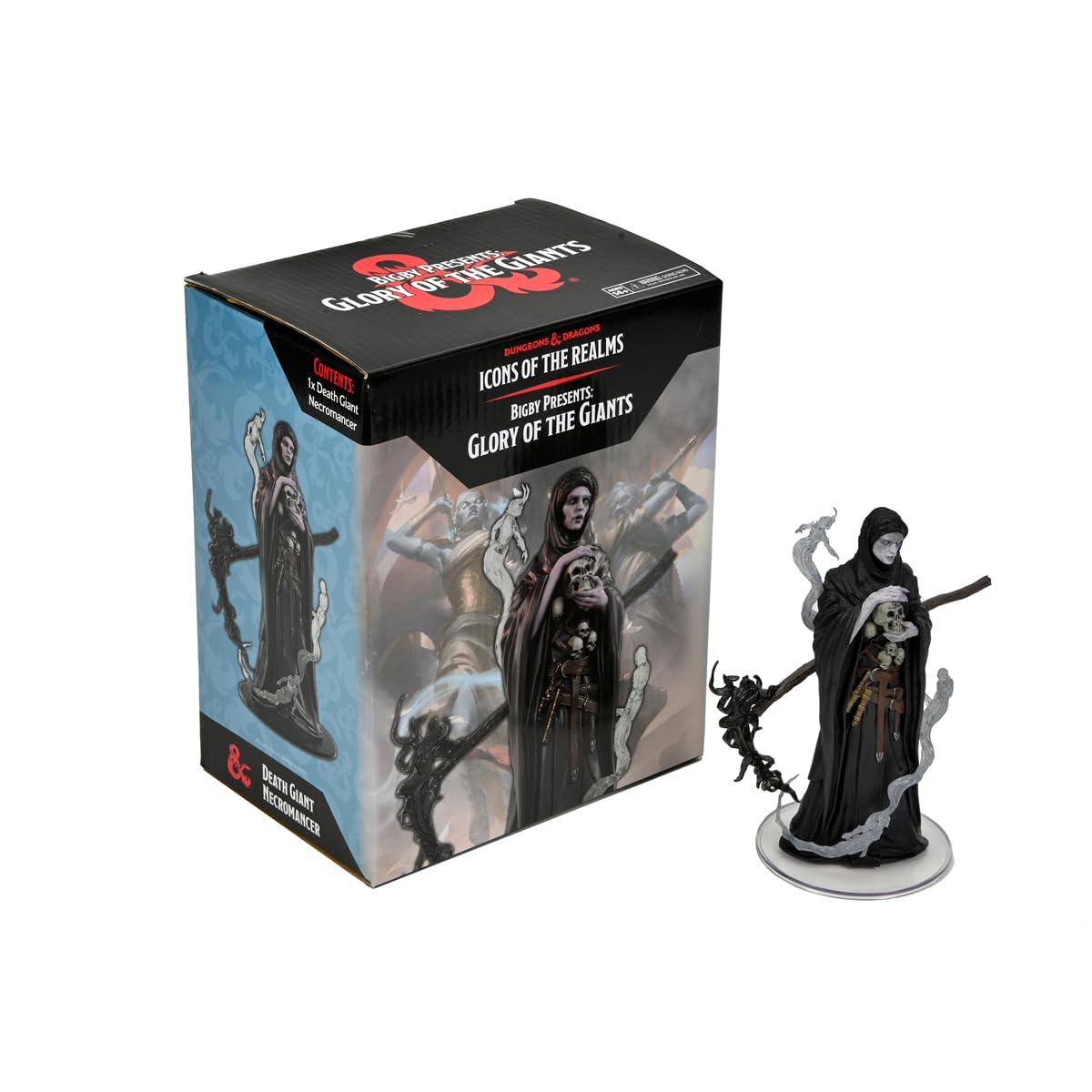 WizKids D&D Icons of The Realms: Bigby Presents Glory of The Giants Prepainted Miniature - Death Giant Necromancer Boxed Miniatu