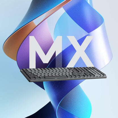 Logitech MX Mechanical Wireless Illuminated Performance Keyboard, Tactile Quiet Switches, QWERTY US International Layout