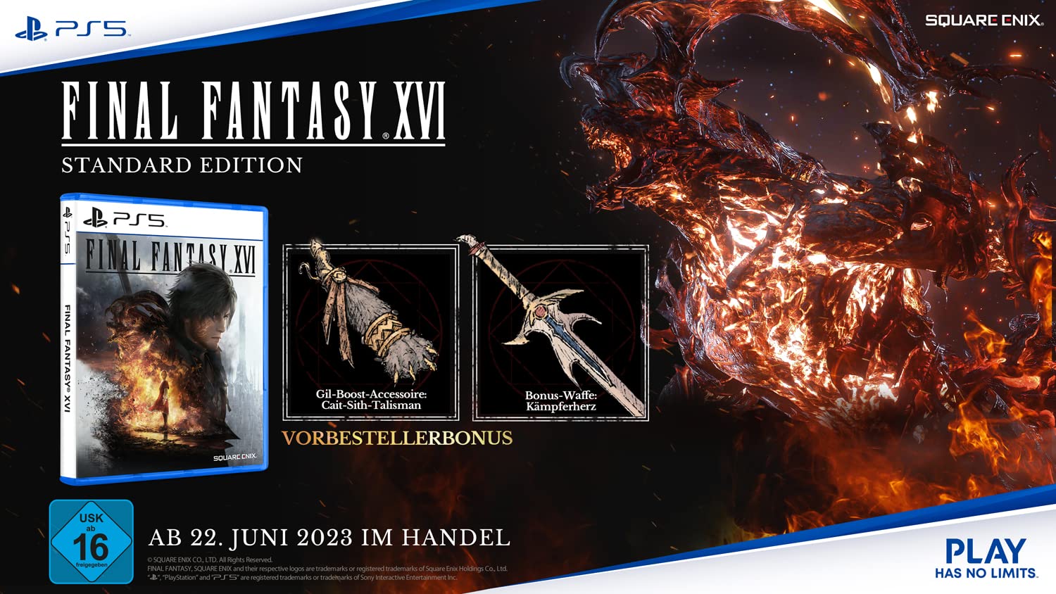 Final Fantasy XVI (PlayStation 5)  PlayStation 5 AT-PEGI