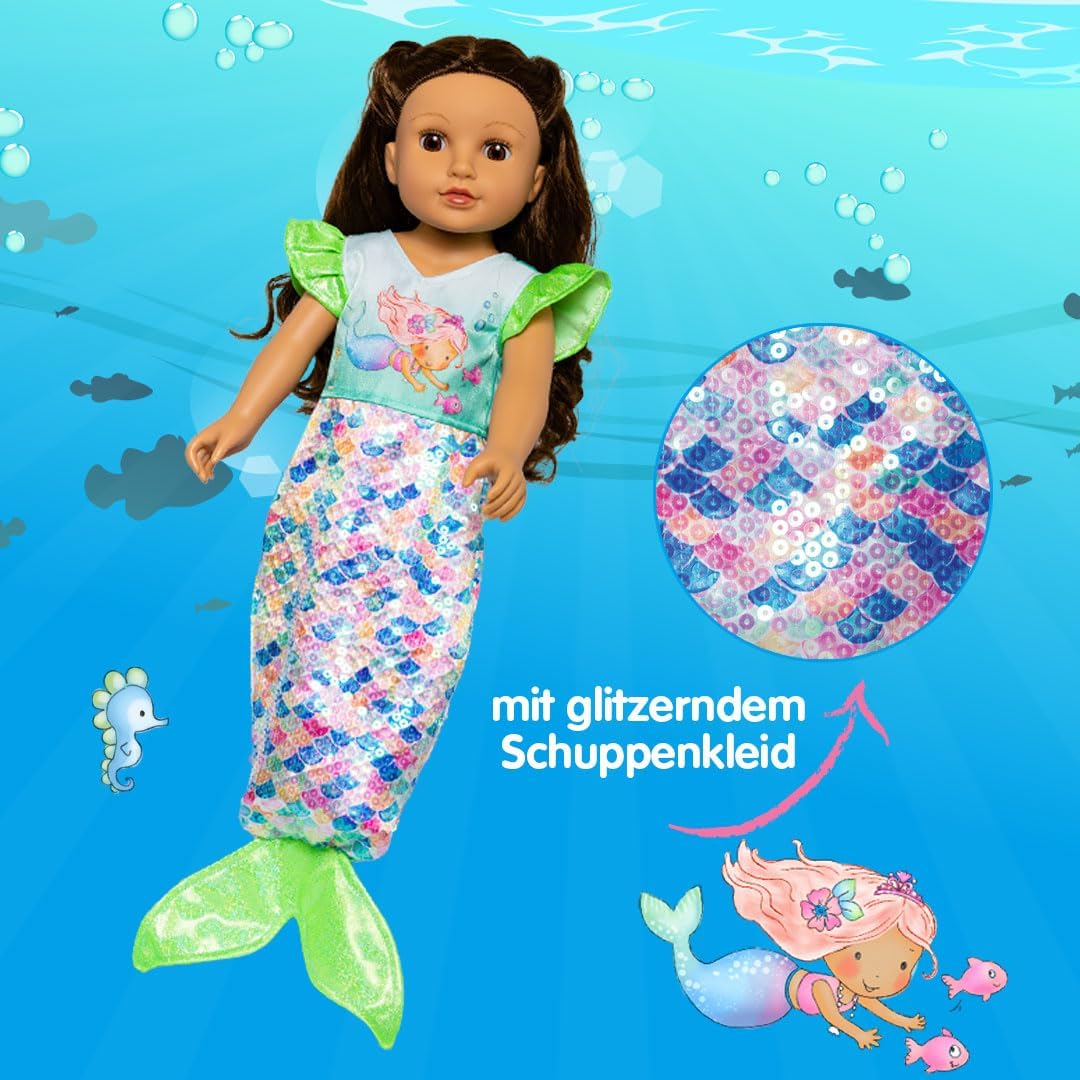 Heless - Poppen Zeemeerminjurk Yara 28-35 cm