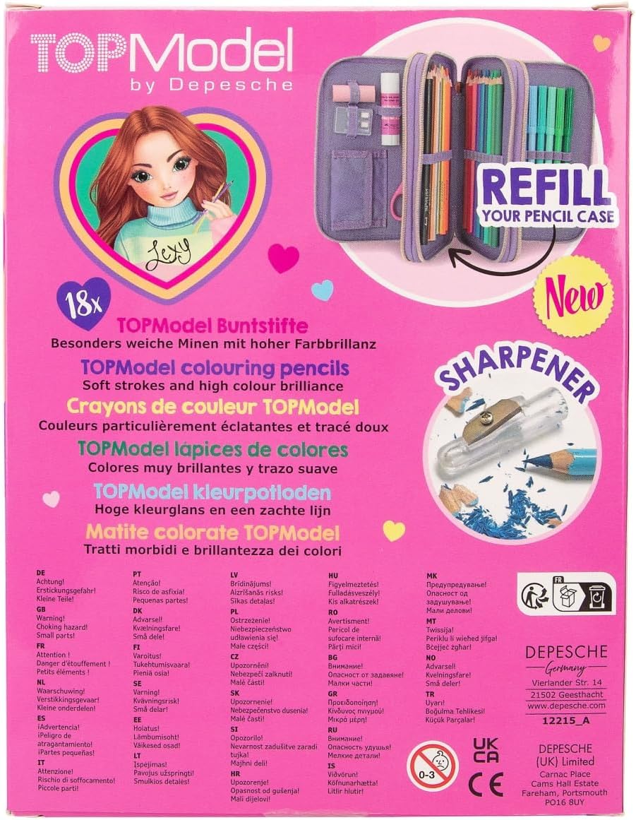 Depesche TOPModel - 18 Colouring Pencilswith Sharpener (0612215