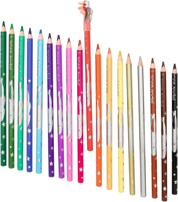Depesche TOPModel - 18 Colouring Pencilswith Sharpener (0612215