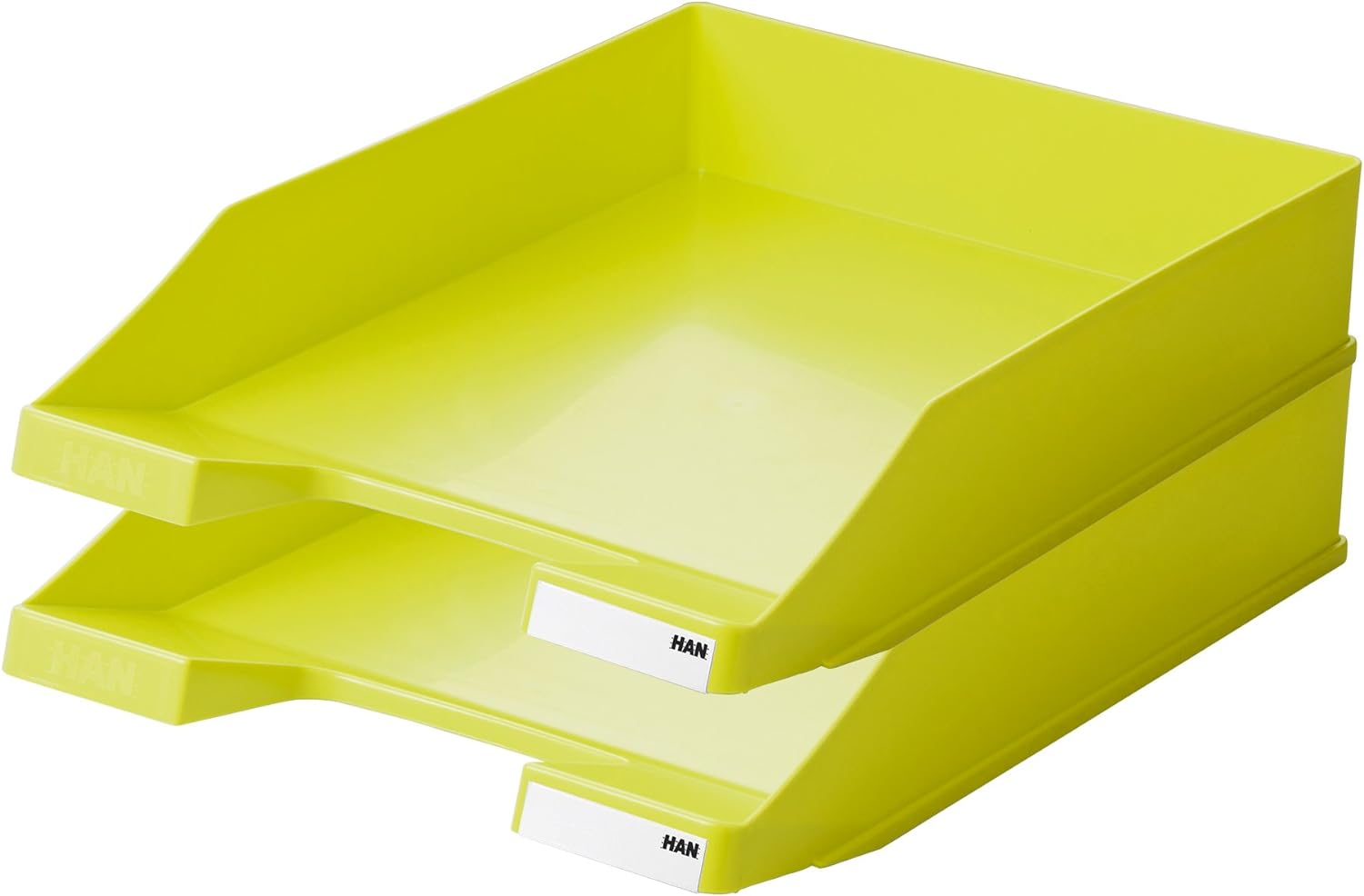 HAN Briefablage KLASSIK, moderne und stapelbare Ablage für Unterlagen bis Format DIN A4/C4, 1027-X-50, lemon 10 Briefablagen Trend Colours Lemon