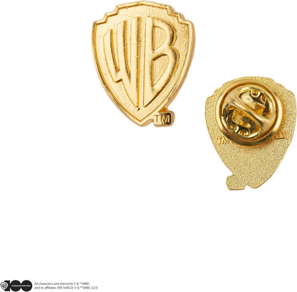 Cinereplicas - Set di 2 spille in metallo Bugs Bunny e Daffy Duck a Hogwarts/Titti e Silvestro/Bugs Bunny e Daffy Duck degli studi Warner Bros ~5cm - Licenza ufficiale