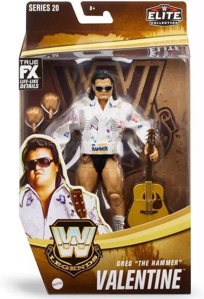 WWE Elite Collection Greg The Hammer Valentine Wrestling Action Figure Legends Mattel Series 20, HLP57