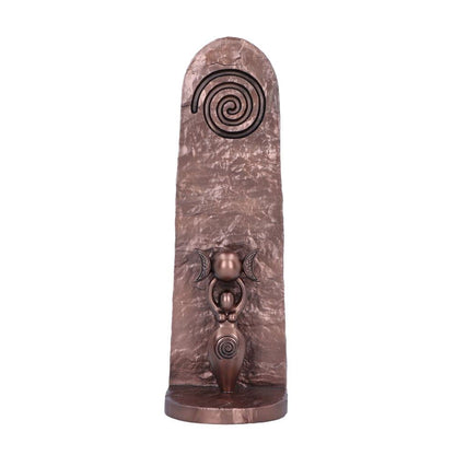 Exclusive Bronze Spiral Goddess Incense Holder 23.5Cm