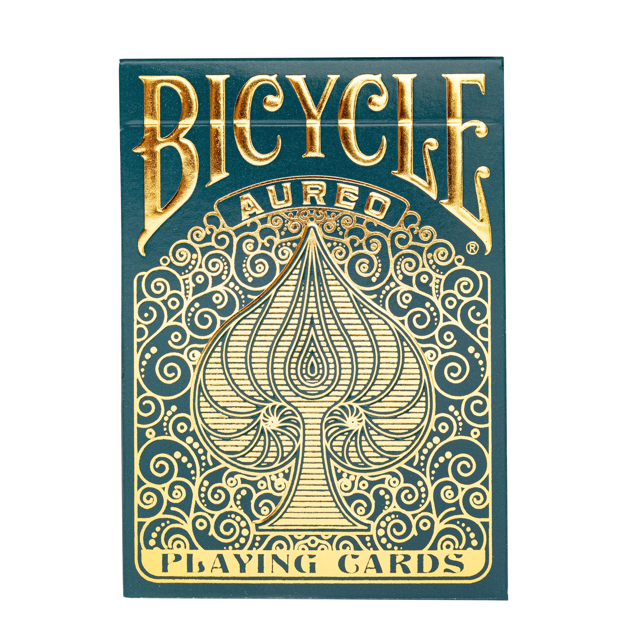 Bicycle Aureo Playing Cards - 1 x Showstopper Card Deck, Easy To Shuffle & Durable, Great Gift For Card Collectors Poker Aureo