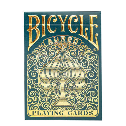 Bicycle Aureo Playing Cards - 1 x Showstopper Card Deck, Easy To Shuffle & Durable, Great Gift For Card Collectors Poker Aureo