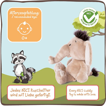 NICI Olifant Knuffeldier El-Frido 25 cm – Olifantenknuffels voor Meisjes, Jongens en Baby's – Pluizige Olifant Knuffel om te Spelen, Knuffelen en Verzamelen – Gezellige Pluche Dieren