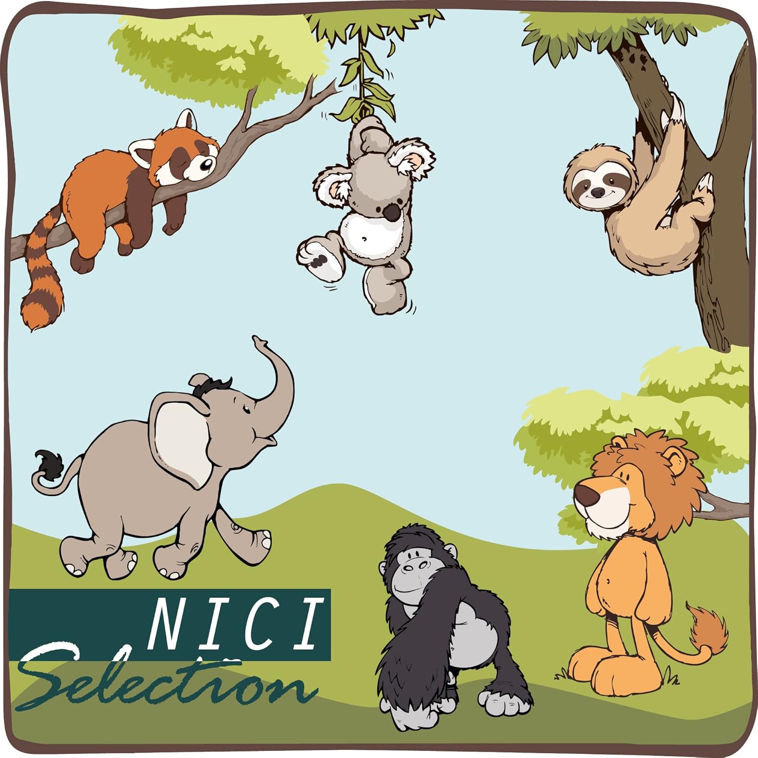 NICI Olifant Knuffeldier El-Frido 25 cm – Olifantenknuffels voor Meisjes, Jongens en Baby's – Pluizige Olifant Knuffel om te Spelen, Knuffelen en Verzamelen – Gezellige Pluche Dieren