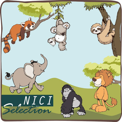 NICI Olifant Knuffeldier El-Frido 25 cm – Olifantenknuffels voor Meisjes, Jongens en Baby's – Pluizige Olifant Knuffel om te Spelen, Knuffelen en Verzamelen – Gezellige Pluche Dieren