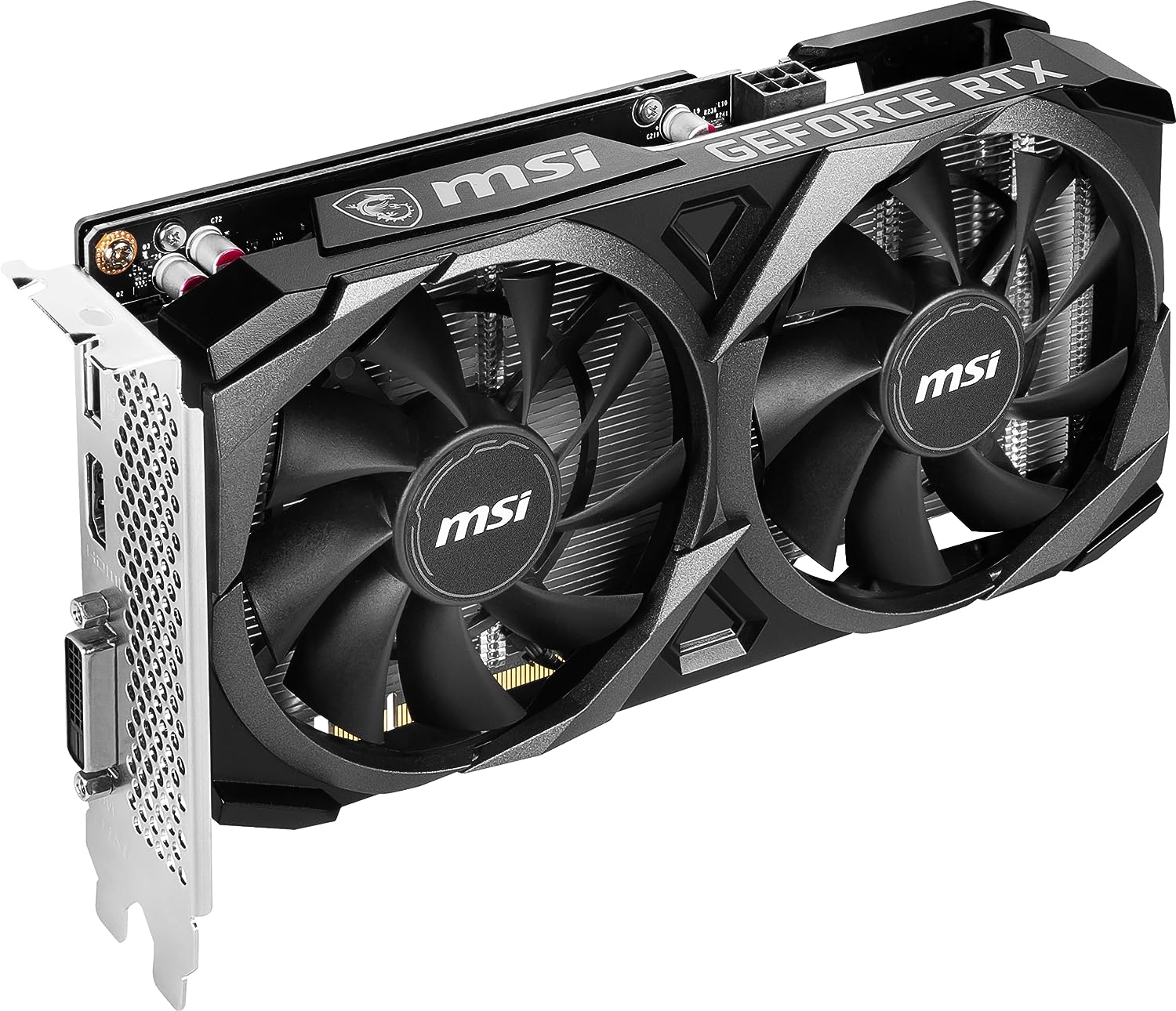 MSI GeForce RTX 3050 VENTUS 2X XS 8G OC Gaming Graphics Card - 8GB GDDR6, 1807 MHz, PCI Express Gen 4 x 8, 128-bit, 1x DP v 1.4a, HDMI 2.1 (Supports 4K