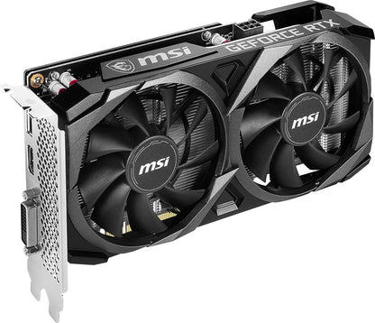 MSI GeForce RTX 3050 VENTUS 2X XS 8G OC Gaming Graphics Card - 8GB GDDR6, 1807 MHz, PCI Express Gen 4 x 8, 128-bit, 1x DP v 1.4a, HDMI 2.1 (Supports 4K